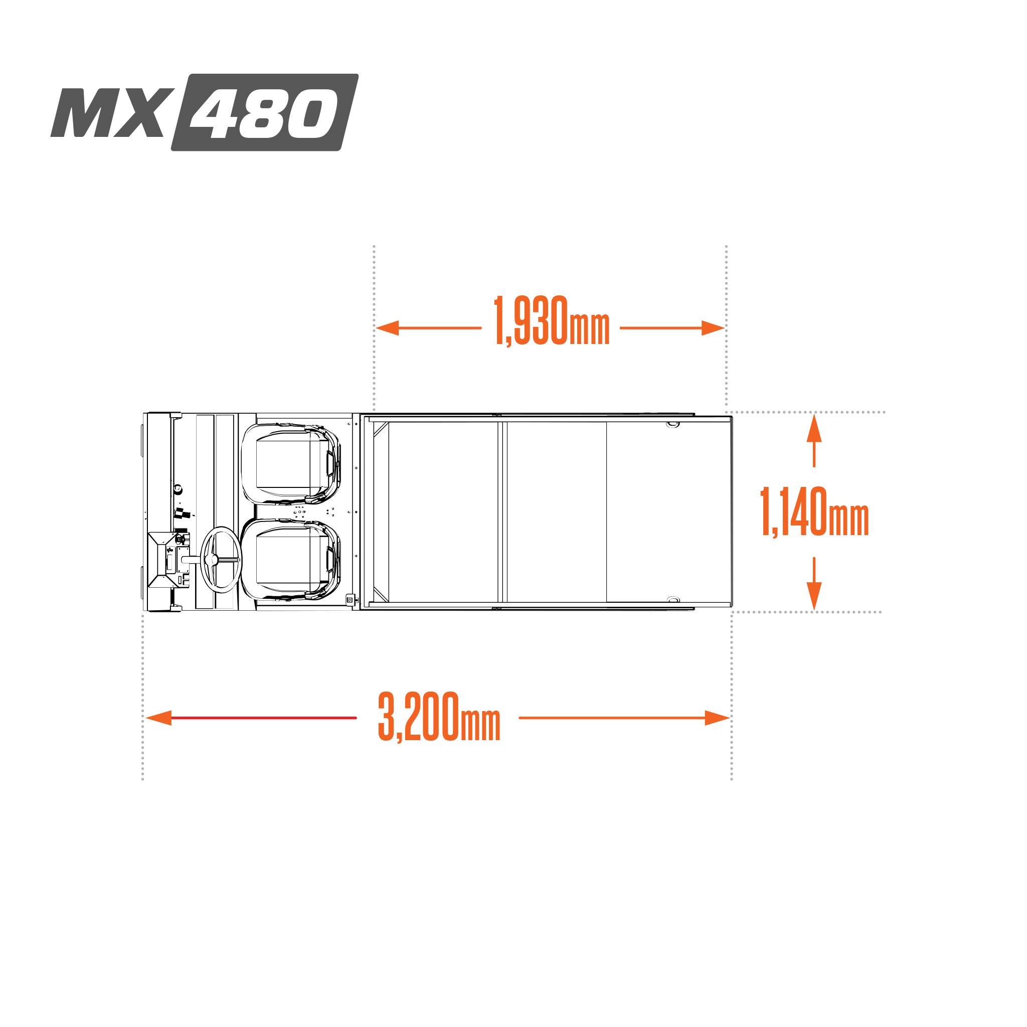 Motrec MX-480 Refuse Hauler Truck