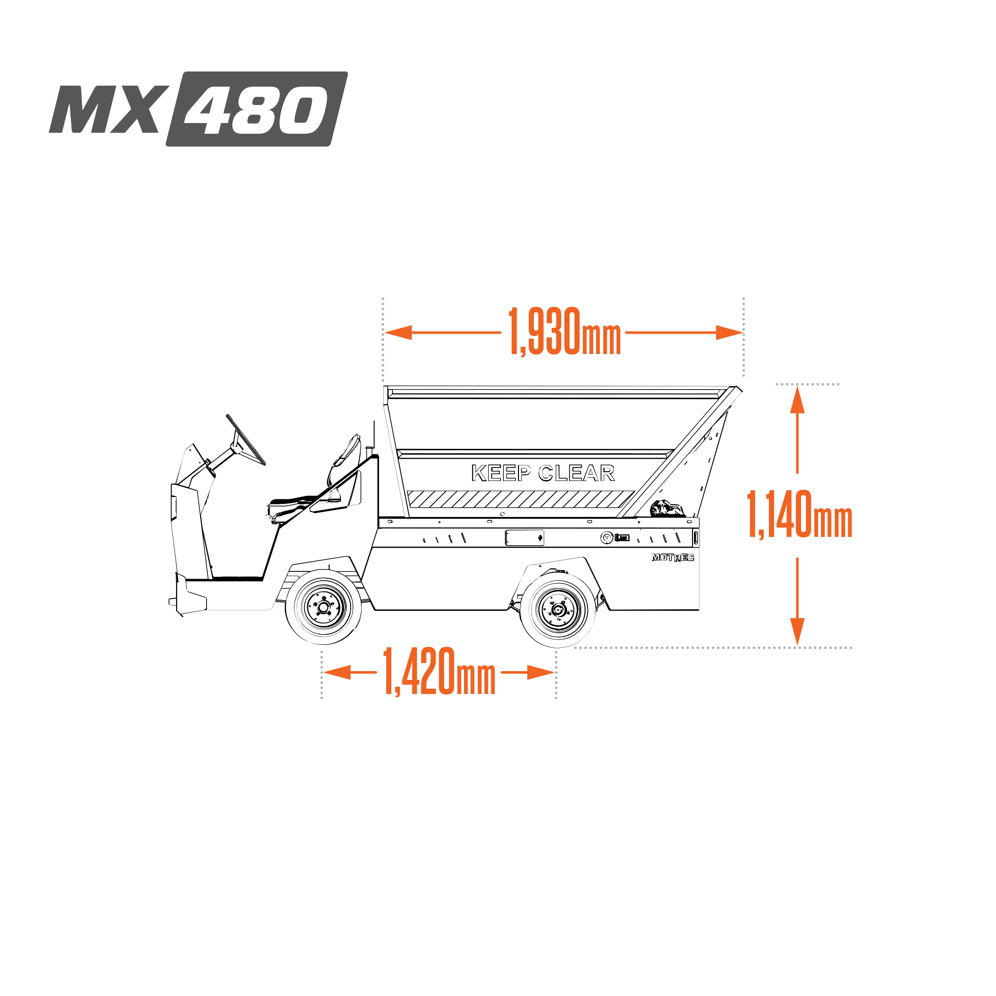 Motrec MX-480 Refuse Hauler Truck